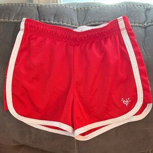 Size 10 Red GirlsAthletic Mesh Shorts - Brand Unspecified